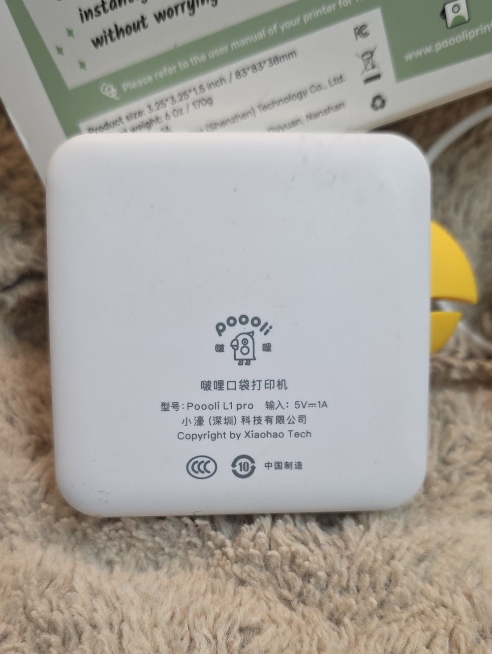 PoooliPrint Compact Bluetooth White Label Printer Scrapbooking Crafts Organizing - Picture 4 of 6